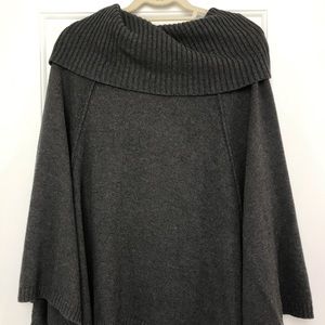 Grey BCBG sweater poncho